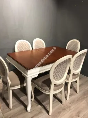 140CM BOMBELİ MASA MADALYON SANDALYE TAKIM