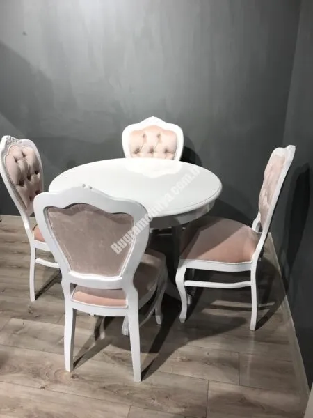 EKO YUVARLAK BABA AYAK MASA KLASİK SANDALYE