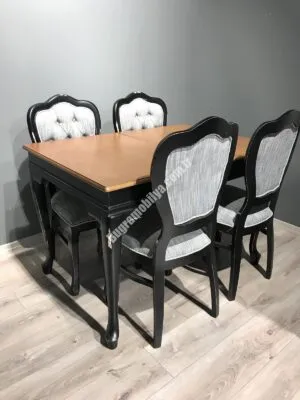 LÜKENS SİYAH MASA TAKIM