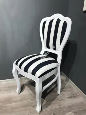 KLASİK SİYAH BEYAZ SANDALYE