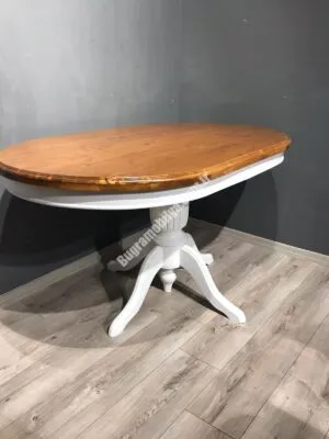 OVAL BABA AYAK LADİN MASA