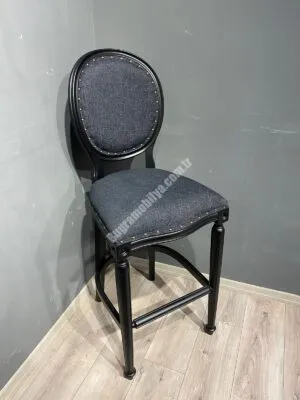 TORNALI BAR SANDALYE SİYAH