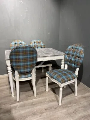 TORNALI MASA MUDO BEYAZ ESKİTME TAKIM