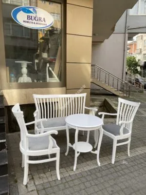 ŞERİF ÇAY TAKIMI BEYAZ 60LIK LÜX SAKSI