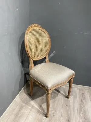 HASIRLI MADALYON SANDALYE ARKA AYAK TORNALI