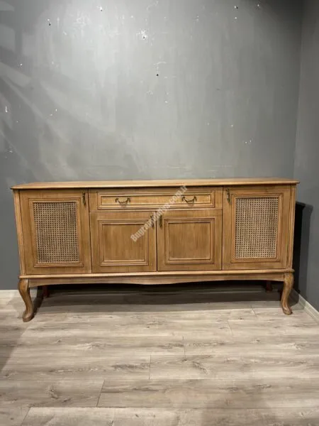 180LİK ÇITALI DOLAPLI KONSOL HASIRLI MUDO