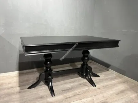 DİKDÖRTGEN BABA MASA 140LIK SİYAH