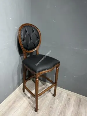 TORNALI MADALYON BAR SANDALYE CEVİZ