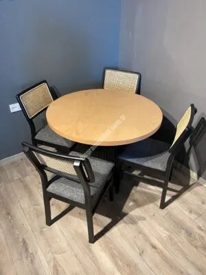 100LÜK PTT MASA LİZBON SANDALYE TAKIM NATUREL