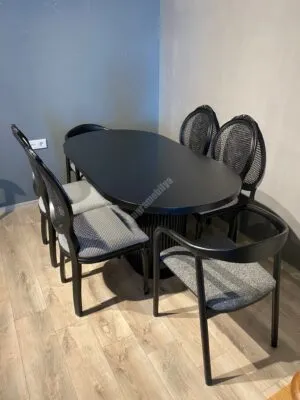 T Masa 170lik Yılan Takım Siyah