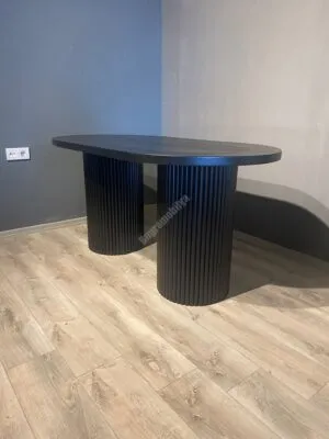 Ptt Masa Çift Ayak 170Lik Siyah