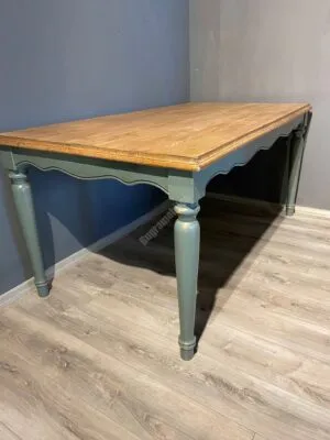 Country Masa Mint Yeşil Eskitme