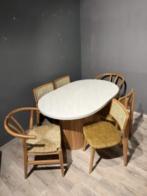 Ovel Ptt Masa Danish Takım Naturel