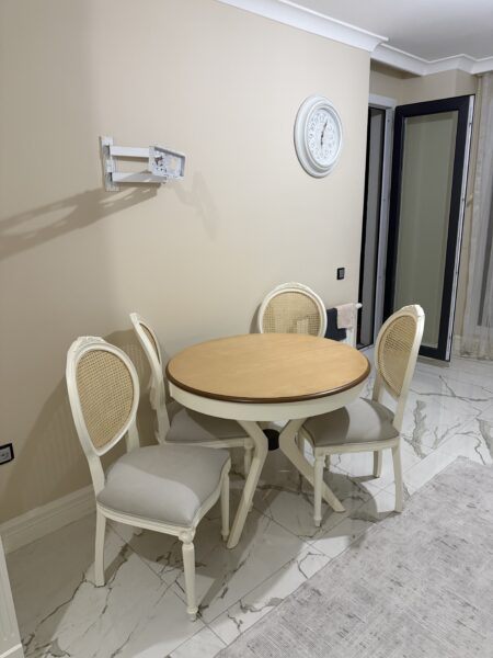 Poli Masa 100Lük Madalyon Sandalye Takım Naturel
